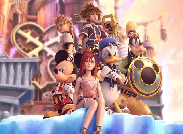 So könnte Musik aussehen, wenn sie ein Bild wäre. Die Helden von Kingdom Hearts 2.