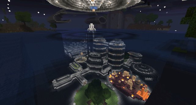 Special Minecraft Top 10 Die Schonsten Bauwerke Platz 5 Atlantis Versunkene Stadt Und Platz 4 Schwerer Kreuzer Aus Starcraft 2 Minecraft Special