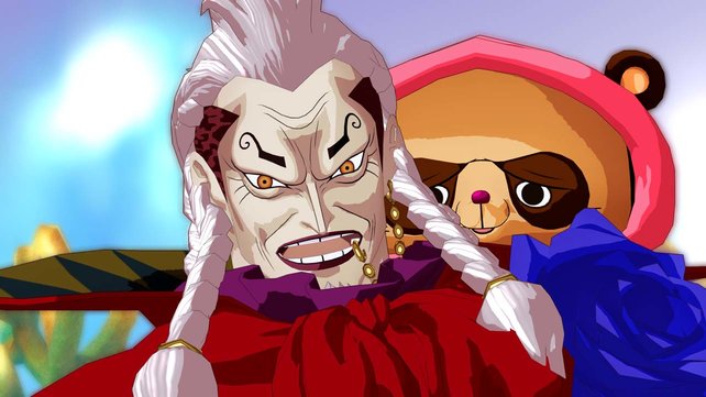Der Rote Graf und Waschbär Pato - zwei neue Charaktere im "One Piece"-Universum.