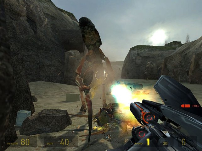 Wer in Half-Life 2 Außerirdische abknallen will, braucht eine Internetverbindung. Damals schreien viele Spieler auf.