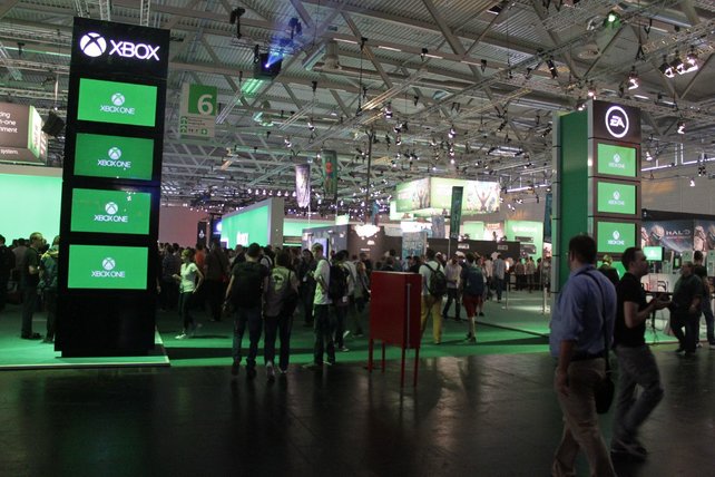 Testspiel an der Xbox One gefällig? Am Microsoft-Stand habt ihr dazu Gelegenheit.