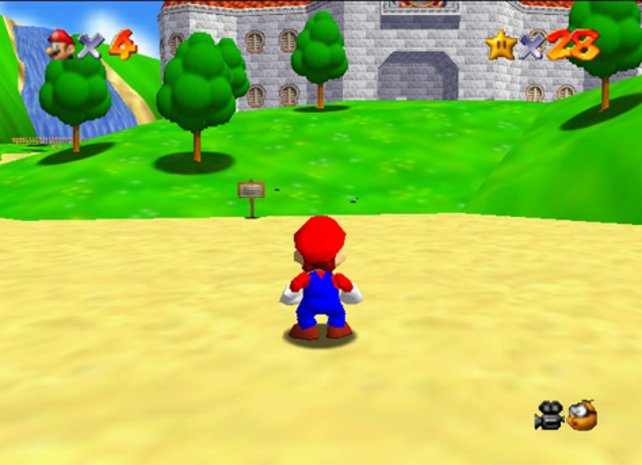 Auch Marios Schritt ins 3D-Zeitalter gelingt dank Super Mario 64 mit Bravour.