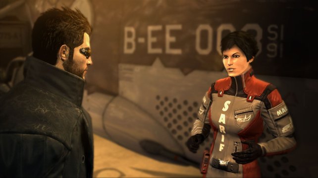 Hauptfigur Adam Jensen ist eine ziemlich coole Socke, auch wenn seiner Brille die Bügel fehlen.