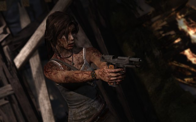 In ihrem Abenteuer ist Lara Croft dazu gezwungen Menschen zu töten.