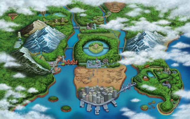 Die neue Einall-Region wartet auf viele Pokémon-Fänger.