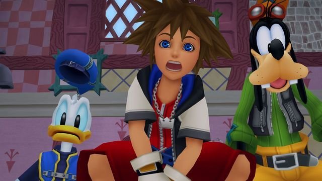 Sora, Donald und Goofy sehen in HD super aus.
