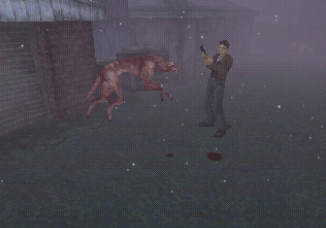 Das erste Silent Hill ist sehr pixelig, aber immer noch extrem unheimlich.