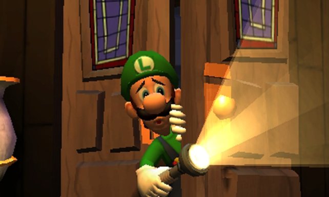 Luigi betritt die Villa von Professor I. Gidd.