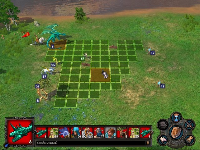 In Heroes of Might & Magic ziehen die Spieler ihre Einheiten abwechselnd (im Bild: Heroes 5).