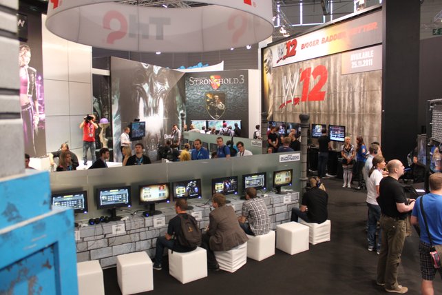 gamescom: Spielmöglichkeiten, wohin das Auge blickt.