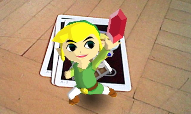 Ja, wir verstecken Zelda-Held Link in unserer Bude! Und das Bild hat rein gar nichts mit den AR-Karten zu tun!