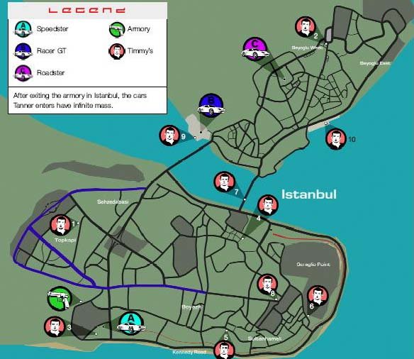 Driver 3 Karten Spieletipps - 