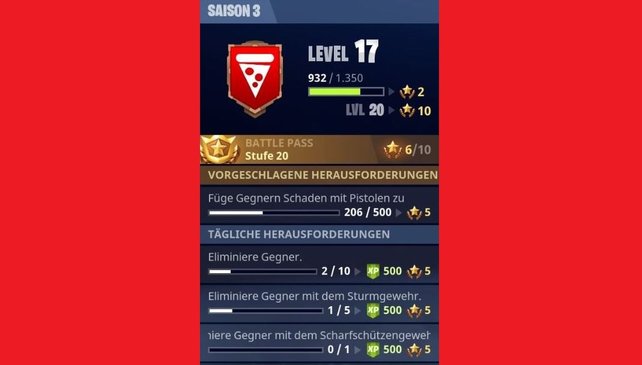 das season level auf 100 zu bringen ist wesentlich schwerer als es mit der - fortnite kostenloser gleiter