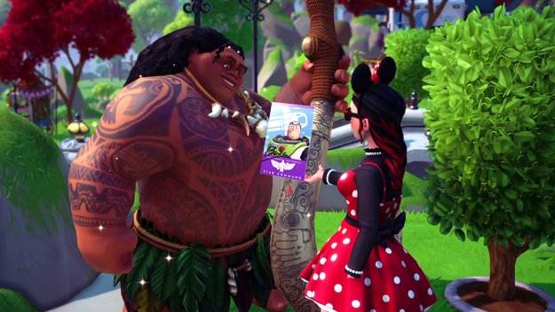 Für diese Flugblätter müsst ihr Spielkarten im Toy-Story-Reich von Disney Dreamlight Valley finden (Bildquelle: Screenshot spieletipps.de).