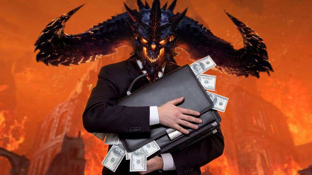 Das freut den Höllenfürst! Diablo Immortal macht ordentlich Cash. (Bild: Blizzard & Getty Images/Motortion)