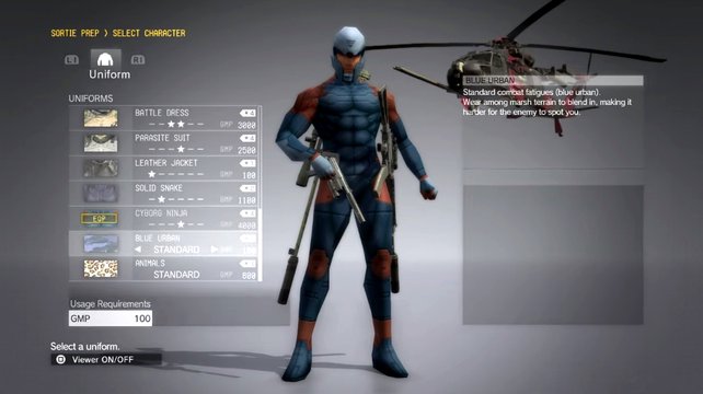 Gray Fox: Das rot-blaue Outfit erinnert stark an die Pixel-Grafik in Teil Eins.