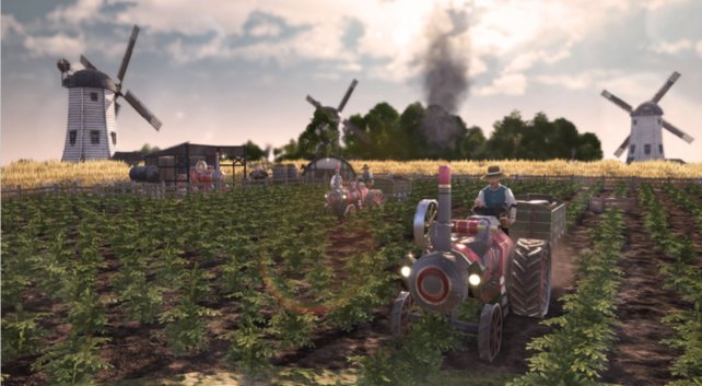 In Anno 1800 erhöht ihr mit Traktoren und der Traktorscheune die Produktivität eurer Farmen.