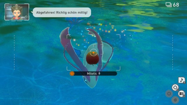 Im Gegensatz zu Lumina-Kugel können Samtäpfel Pokémon auch unter Wasser treffen.