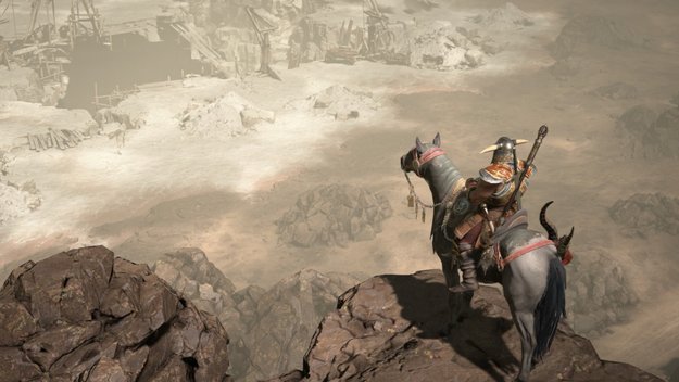 In Diablo 4 können Spieler das Aussehen ihres Mounts mit Skins verändern. (Bild: Blizzard)