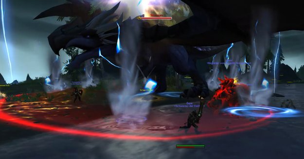 Strunraans Angriff "Donnervortex" erschafft Wirbelstürme, die Schaden verursachen und euch zurückstoßen. (Bildquelle: Blizzard Entertainment)