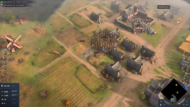 Age of Empires 4 | With the Shift key you can build buildings one after the other You can use the Shift key to have your villagers erect buildings one after the other.