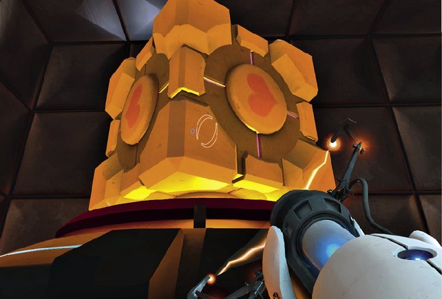 Der Companion Cube: Die Essenz von allem, was ein guter Sidekick zu bieten hat.