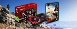 Gewinnt jetzt eine MSI GeForce GTX 1060 GAMING X 6G mit Tom Clancy's Ghost Recon - Wildlands Gewinnt jetzt eine MSI GeForce GTX 1060 GAMING X 6G mit Tom Clancy's Ghost Recon - Wildlands