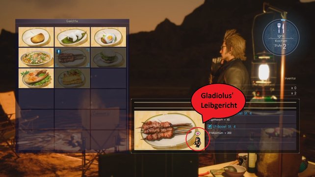 Final Fantasy 15 Alle Rezepte Finden Und Leibgerichte Kochen Spieletipps