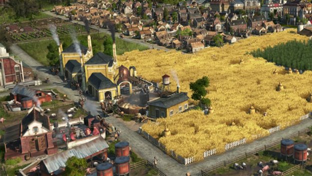 Um in Anno 1800 eine florierende Stadt aufzubauen, benötigt ihr Produktionsabläufe, die perfekt abgestimmt sind. (Bildquelle: Ubisoft)