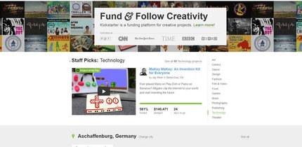 Jede Menge Kickstarter-Projekte!