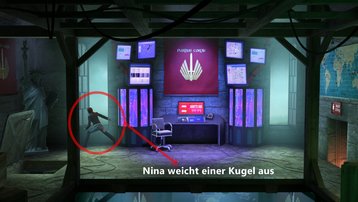 <span></span> Nina weicht Kugel aus